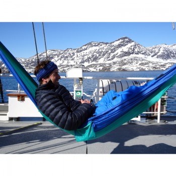 Tūrisma šūpuļtīkls ADVENTURE HAMMOCK, Ice Blue