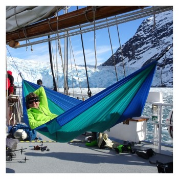 Tūrisma šūpuļtīkls ADVENTURE HAMMOCK, Ice Blue