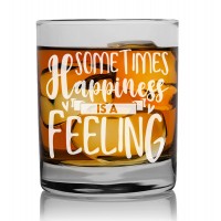 Man Birthday Gift Idea Engraved Whisky Glass 270ml With Engraved Text : "Sometimes Wine Is Just Necessary"