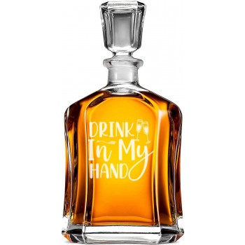 Degvīna Karafe ar Uzrakstu - 