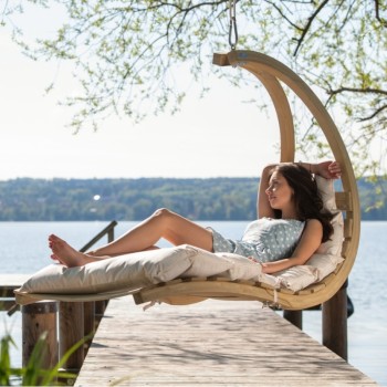 Piekaramais atpūtas krēsls SWING LOUNGER, Creme, Amazonas