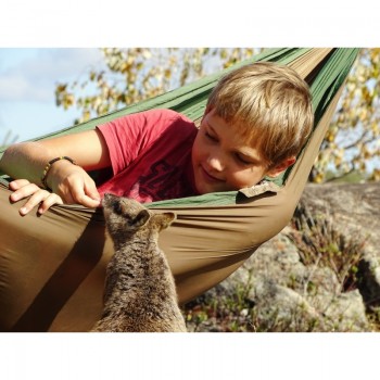 Tūrisma šūpuļtīkls ADVENTURE HAMMOCK, Coyote