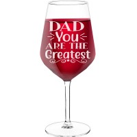 Sparkling Wine Glass With Engraved Text - "Dad You Are The Greatest", Fiend Gift, Size 530ml