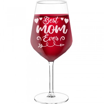 With Engraved Text - "Best Mom Ever (4)", Fiend Gift, Size 530ml