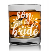 40. Dzimšanas Dienas Dāvana Vīriešiem  ar Gravējumu - "Son Of The Bride" ,Gravēts viskija glāze 270ml