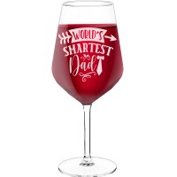 With Engraved Text - "Worlds Smartest Dad", Best Friend Gift, Size 530ml
