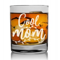 Housewarming Gift Scotch Glass 270ml With Engraved Text : "Cool Mom"
