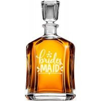 Degvīna Karafe ar Uzrakstu - "Brides Maid" ,Dāvana Vīrietim Smieklīgi, Izmērs 700Ml