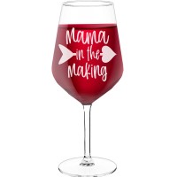 Sparkling Wine Glass With Engraved Text - "Mama In The Making", Wine Lover Gifts, Size 530ml
