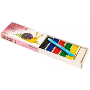 Plasticine, 6 colours, 120 gr
