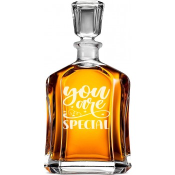 Hermētiska Burbona Karafe ar Uzrakstu - 