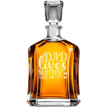 Viskija Stikl Karafe ar Uzrakstu - 