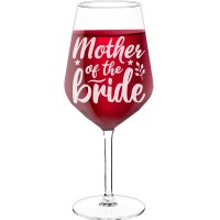 30Th Wine Glass With Engraved Text - "Mother Of The Bride", Gifts for Wine Lovers, Size 530ml