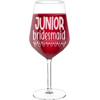 Sparkling Wine Glass With Engraved Text - "Junior Bridesmaid", Wine Lover Gifts, Size 530ml