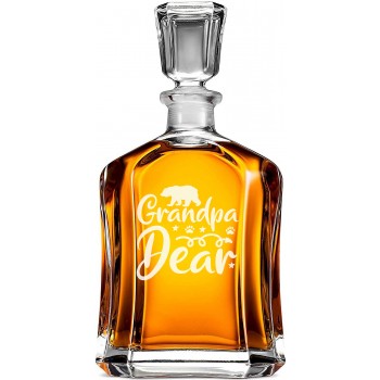 Viskija Stikl Karafe ar Uzrakstu - 