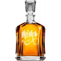 Alkohola Karafe ar Uzrakstu - "Mom" ,Dāvana Vīrietim Pateicība, Izmērs 700Ml