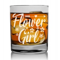 60. Dzimšanas Dienas Dāvana Vīriešiem  ar Gravējumu - "Flower Girl" ,Personalizēta viskija glāze 270ml
