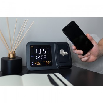 Wireless charger 5W-15W Exclusive Collection, multifunctional digital clock | Isha