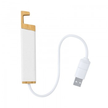 USB and USB type C hub made from recycled milk cartons