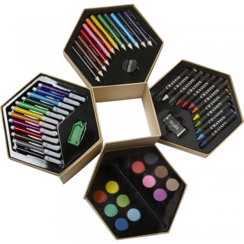 Art set in laminated card presentation box, 56 pcs AIV6110-16
