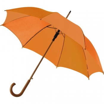 Automatic umbrella, 8 panels, with wooden shaft and handle, velcro closing AIV4232-07