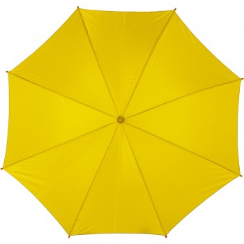 Automatic umbrella, 8 panels, with wooden shaft and handle, velcro closing AIV4232-08