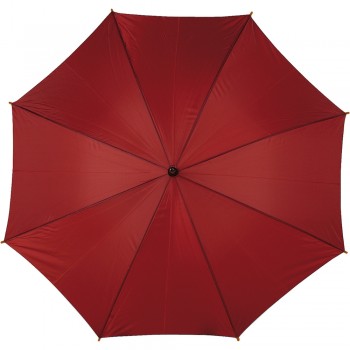 Automatic umbrella, 8 panels, with wooden shaft and handle, velcro closing AIV4232-12