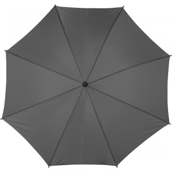 Automatic umbrella, 8 panels, with wooden shaft and handle, velcro closing AIV4232-19