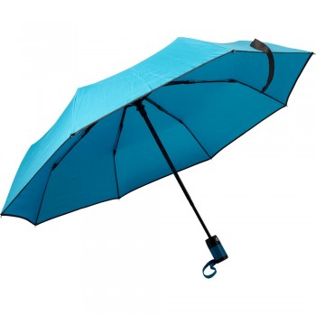 Automatic, foldable umbrella, foldable, 8 panels, metal frame, fibreglass ribs, plastic handle, velcro closing, sleeve included AIV9912-11