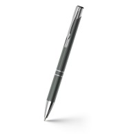 Shiny aluminium ball pen, grey
