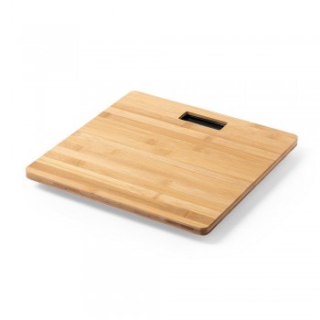 Bamboo bathroom scale