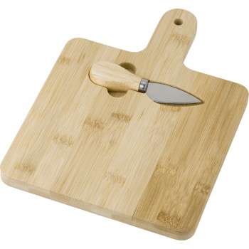 Cheese set, bamboo cheese board and knife AIV9965-16