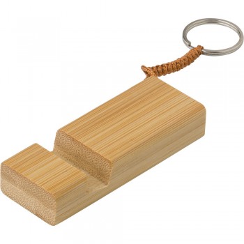 Bamboo keyring, phone stand AIV0282-16