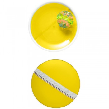 Beach game, 1 ball with suction cups and 2 holders to catch it with AIV7844-08
