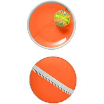 Beach game, 1 ball with suction cups and 2 holders to catch it with AIV7844-07
