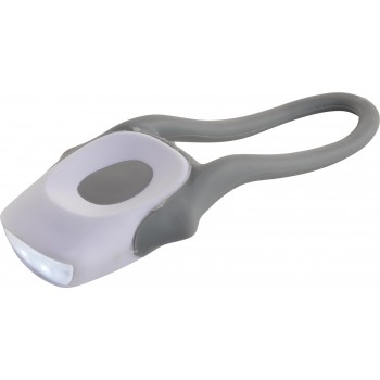 Bicycle light, 2 LED, silicone strap, 2 light settings (solid and flashing), on/off switch (02- white light, 05- red light) AIV7793-02
