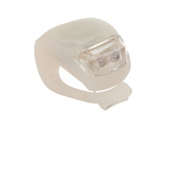 Bicycle light with 3 functions, 2 white LED lights AIV0712-02