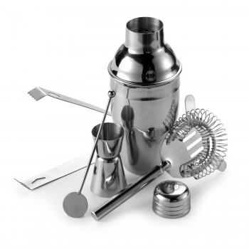 Cocktail set in gift box, 350 ml shaker, ice tong and spoon AIV5488-32