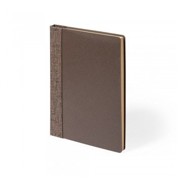 Notebook (approx. A5, 100 lined sheets), hard cover made from coffee fibre AIV0276-16