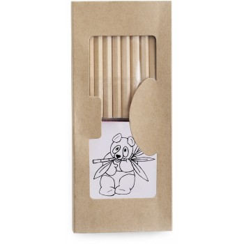 Drawing set, 10 colour pencils, 15 cm ruler, pencil sharpener and pictures for colouring (approx. 20 pcs) AIV6101-00