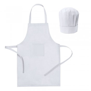 Cook set, kitchen apron with cook cap, children size AIV9542-02