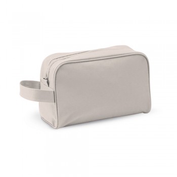 Cosmetic bag with zipped main compartment and carrying strap AIV8957-00