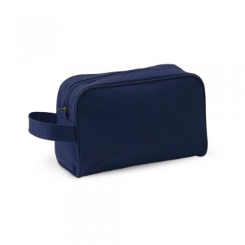 Cosmetic bag with zipped main compartment and carrying strap AIV8957-04