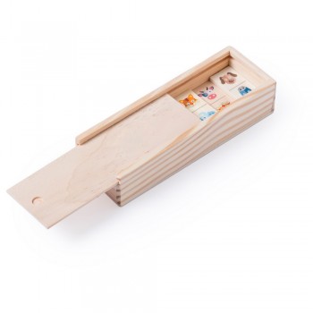 Domino game in wooden box AIV7875-17