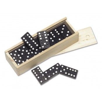 Domino game in wooden box AIV6525-17