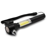 Avārijas lukturītis 1 LED COB, drošības jostu griezējs, drošības āmurs | Flint AIV0925-03