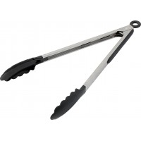 Food tongs with rubber gripped handle AIV9653-32