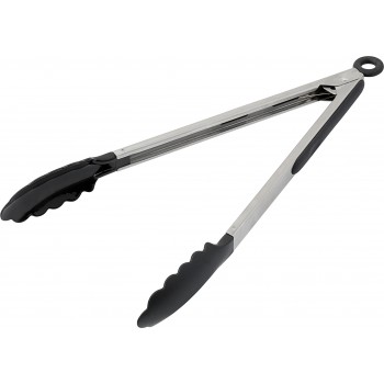 Food tongs with rubber gripped handle AIV9653-32