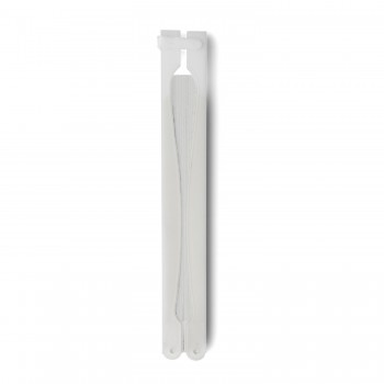 Hand fan with white plastic grip AIV6280-02