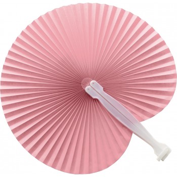 Hand fan with white plastic grip AIV6280-21